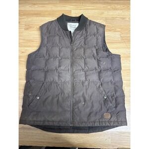 Eddie Bauer Goose Down Full Zip Brown‎ Best Men's Large Tall